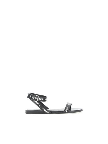 All-Over Logo Strap Sandals Black - BALENCIAGA - BALAAN 1