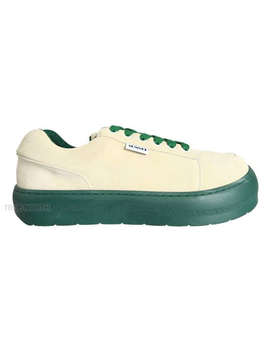 CSHOXSNK002 SCA001 1154 Dreamy Suede Sneakers Beige Green - SUNNEI - BALAAN 1