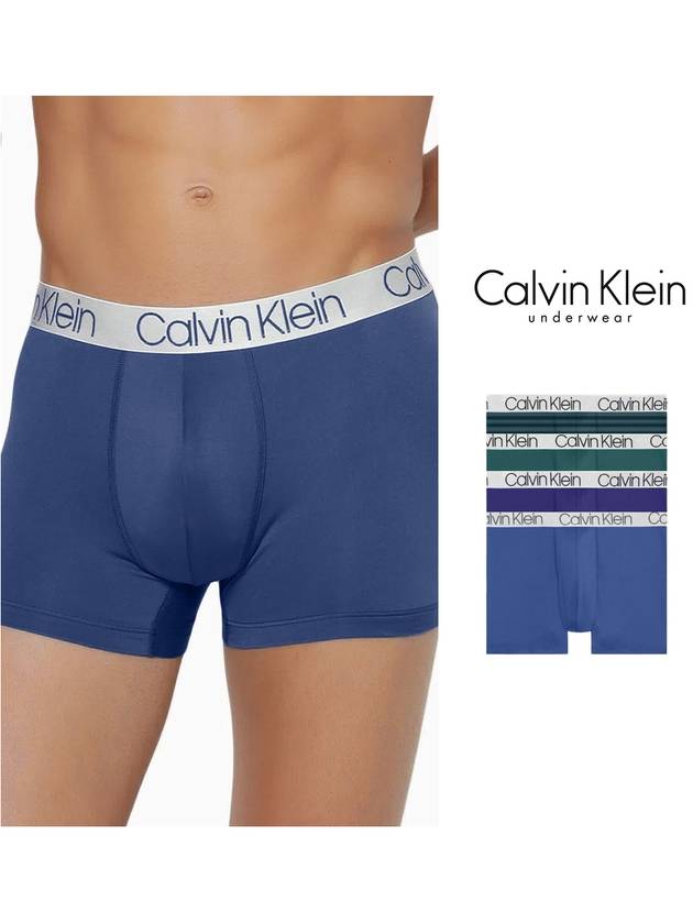 Men's Chromatic Logo Band Drawn Panties 4 Pack - CALVIN KLEIN - BALAAN 3