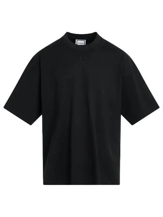 Men's Overfit Cotton Short Sleeve T-Shirt Black - WOOYOUNGMI - BALAAN 2