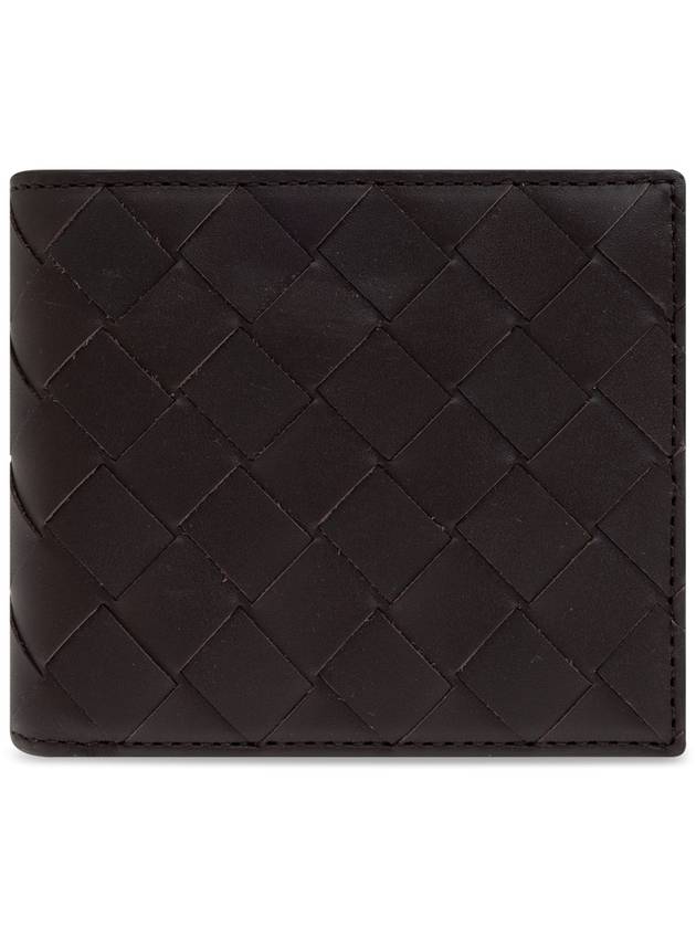 Intrecciato Coin Pocket Bifold Half Wallet Dark Brown - BOTTEGA VENETA - BALAAN 2