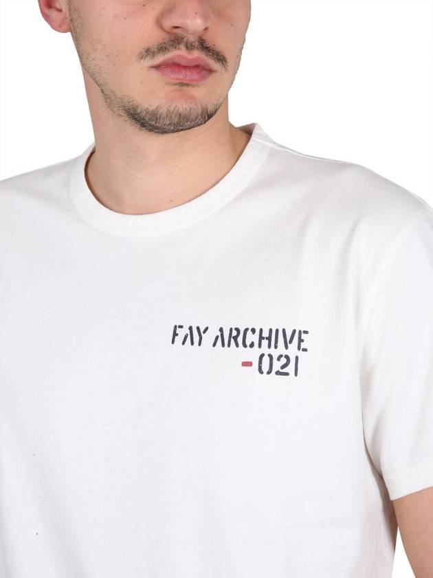 Fay T-Shirt With Logo - FAY - BALAAN 4