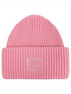 Face Applique Beanie Pink - ACNE STUDIOS - BALAAN 2