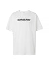 logo print cotton short sleeve t-shirt white - BURBERRY - BALAAN 2