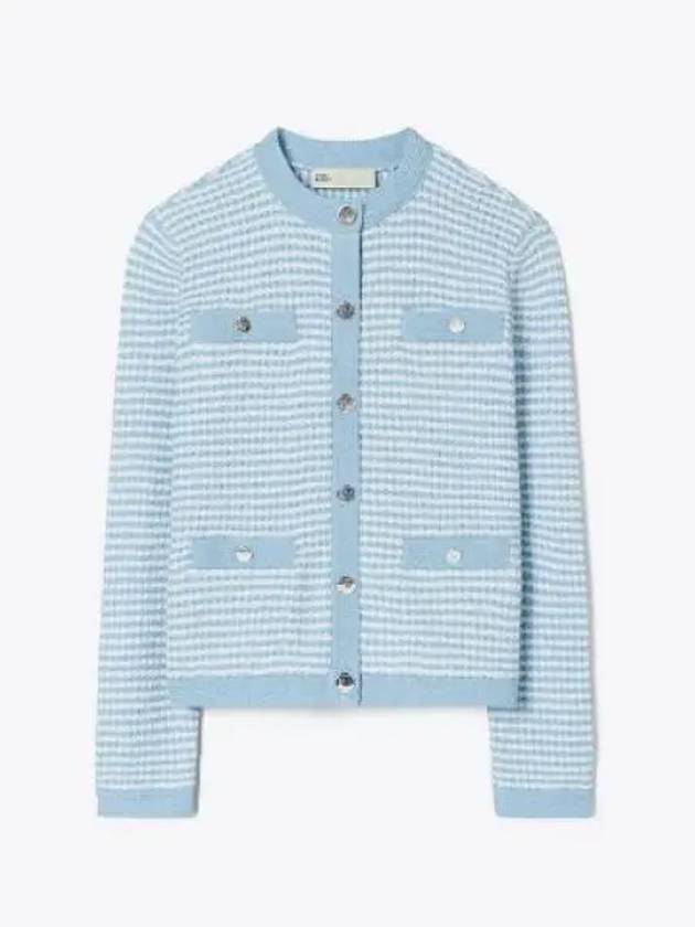 Kendra Cotton Cardigan Blue - TORY BURCH - BALAAN 2