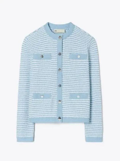 Kendra Cotton Cardigan Blue - TORY BURCH - BALAAN 2