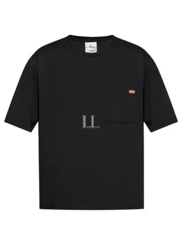 Logo Patch Short Sleeve T-Shirt Black - ACNE STUDIOS - BALAAN 2