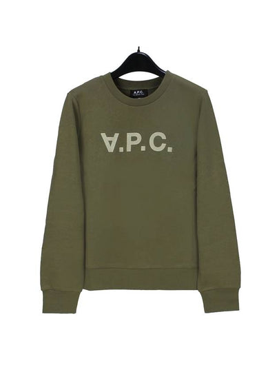 Women's VPC Logo Print Sweatshirt Green - A.P.C. - BALAAN 2