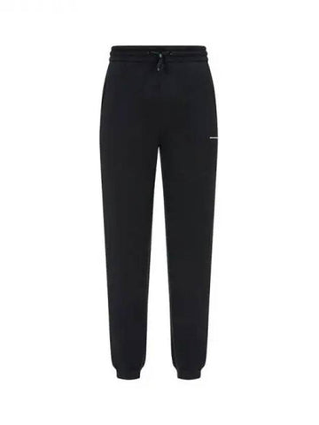 UNISEX Mini Logo String Jogger Pants Black 271767 - ALEXANDER WANG - BALAAN 1