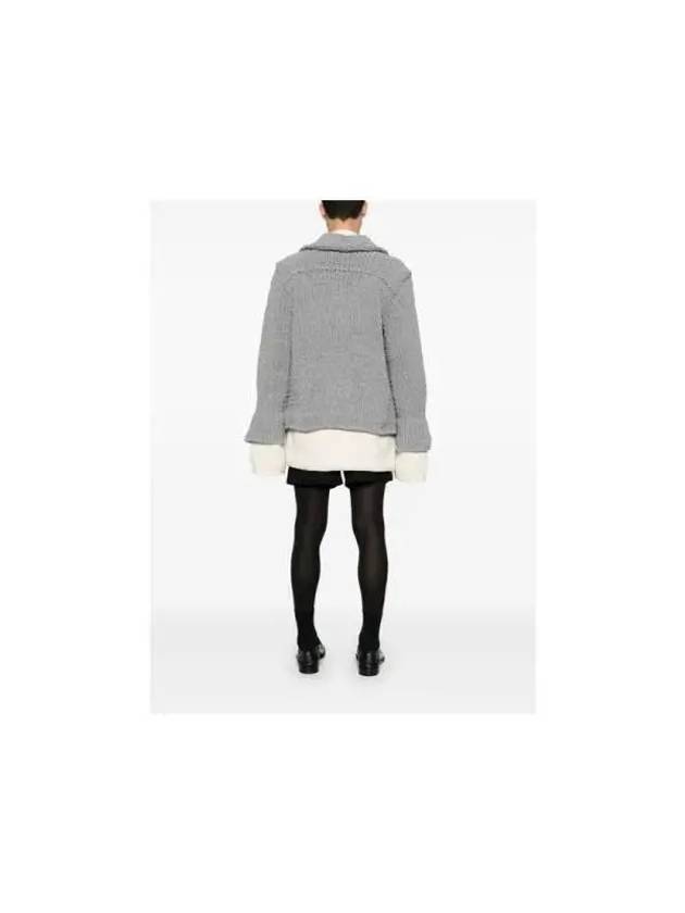 layered cardigan gray - JW ANDERSON - BALAAN 5