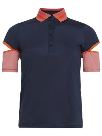 Women's Iris Golf PK Shirt Navy - J.LINDEBERG - BALAAN 1