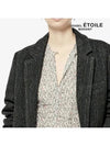 V-Neck Jacket Grey - ISABEL MARANT ETOILE - BALAAN.