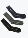 Signature Stripe Long Socks Black 3 Packs - PAUL SMITH - BALAAN 2