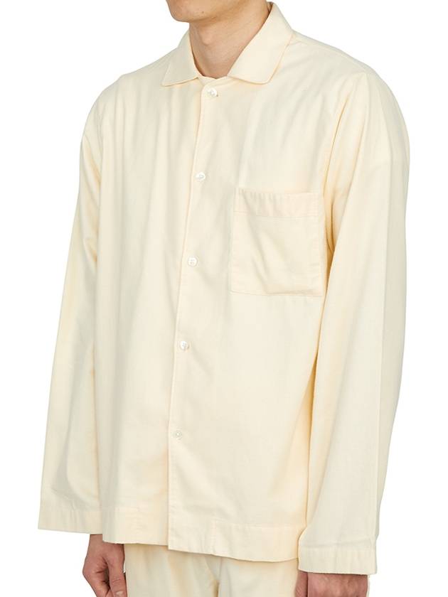 Poplin Pajamas Long Sleeve Shirt Moondust - TEKLA - BALAAN 3