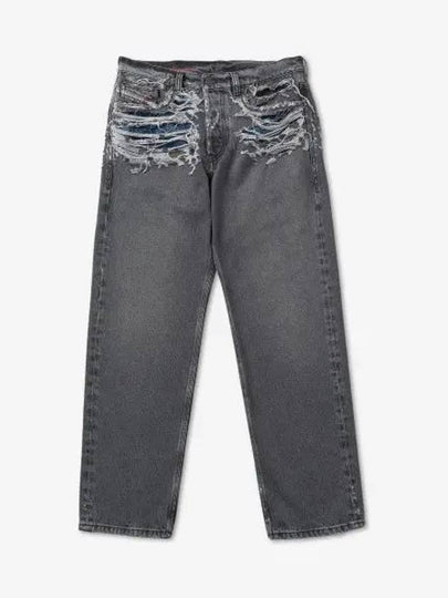 Men's D Macs Destroyed Effect Straight Jean Grey - DIESEL - BALAAN 2