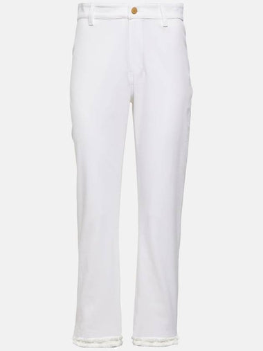 TRACY hem surgical point white pants 91311032 001 IT38 IT40 IT42 IT44 2% elastane elasticity - S MAX MARA - BALAAN 1