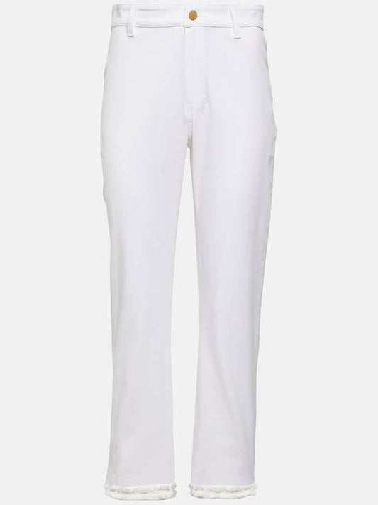 TRACY hem surgical point white pants 91311032 001 IT38 IT40 IT42 IT44 2% elastane elasticity - S MAX MARA - BALAAN 1