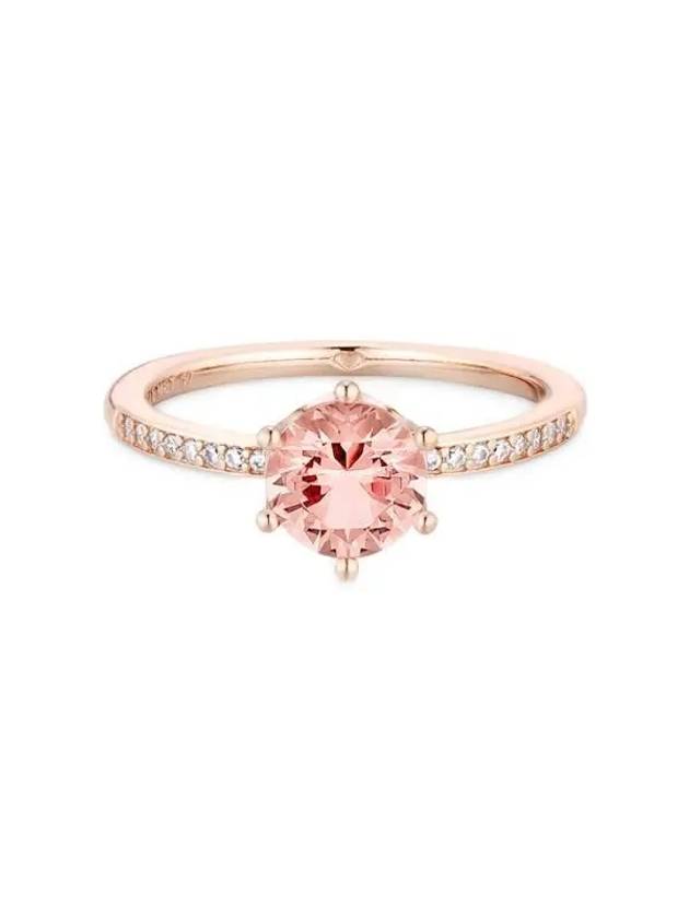 Sparkling Crown Solitaire Ring Rose Gold - PANDORA - BALAAN 3