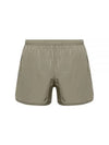 Nickel Logo Swim Shorts Light Taupe - AMI - BALAAN 1