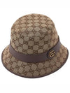 GG Canvas Fedora Beige - GUCCI - BALAAN 4