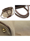 1BA579 Brown jacquard leather trimming gold Canapa logo 2WAY - PRADA - BALAAN 6