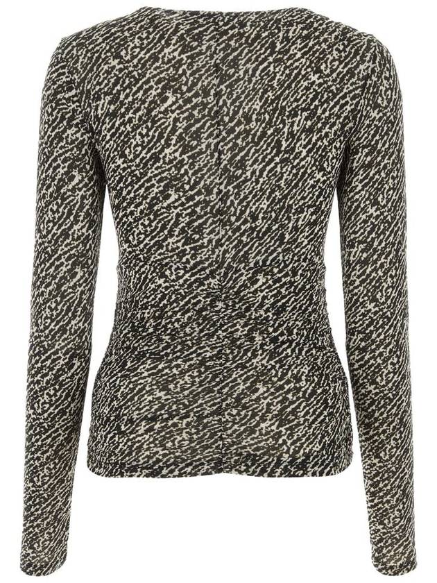 Long Sleeve T-Shirt HT0248FA A3K41I 01BK BLACK - ISABEL MARANT - BALAAN 3