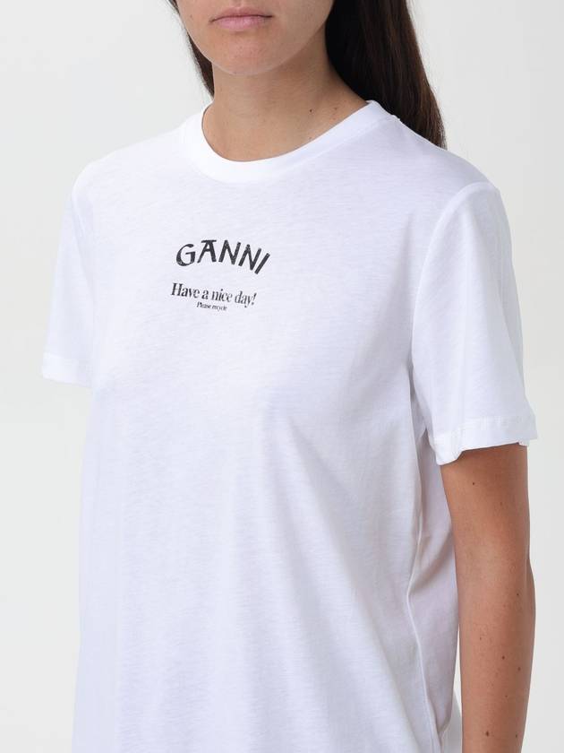 T-shirt con mini logo Ganni - GANNI - BALAAN 3