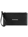 Logo Zipper Long Wallet Black - BALENCIAGA - BALAAN 2