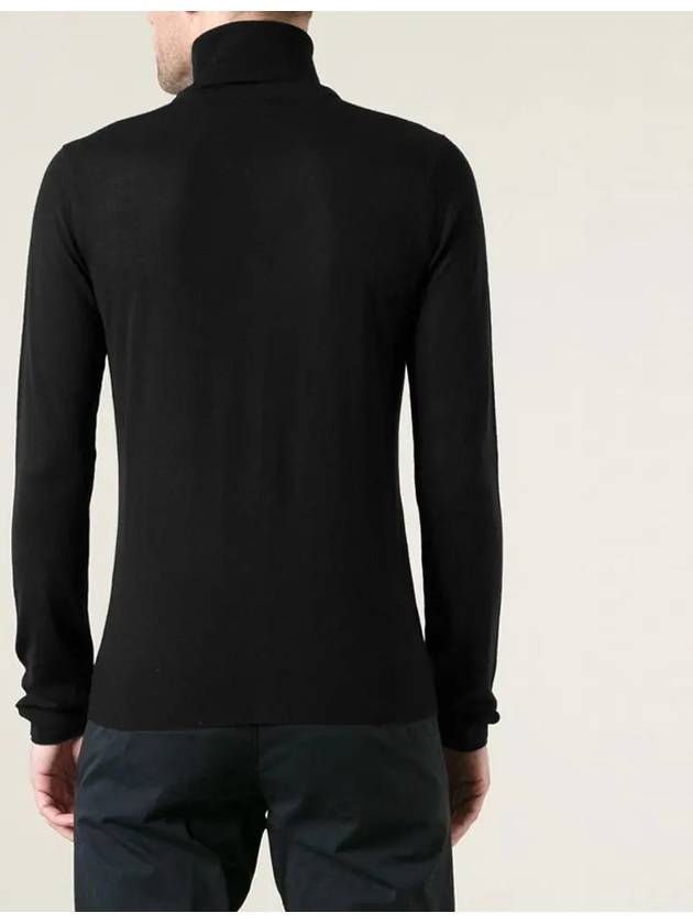 11th Anniversary Fake Cardigan Neck Polar Wool Knit Black 74HA0526 - DSQUARED2 - BALAAN 4