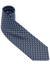 Bear Logo Print Silk Tie Navy - SALVATORE FERRAGAMO - BALAAN 3