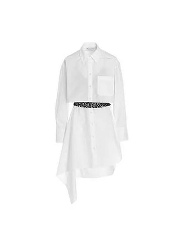 J W Anderson Lace Shirt One Piece White DR0269PG0587 - JW ANDERSON - BALAAN 1