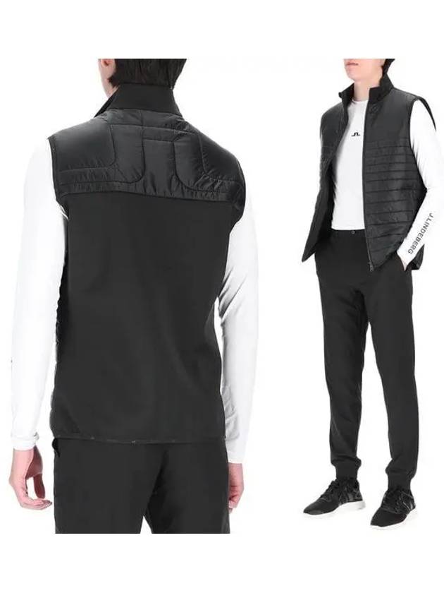 Men's Martino Quilted Vest Black GMOW11401 9999 - J.LINDEBERG - BALAAN 2