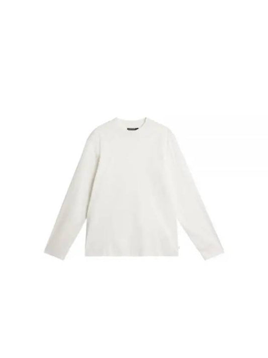 Ace Mock Neck Long Sleeve T-Shirt White - J.LINDEBERG - BALAAN 2