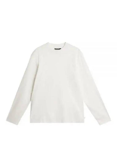 Ace Mock Neck Long Sleeve T-Shirt White - J.LINDEBERG - BALAAN 1