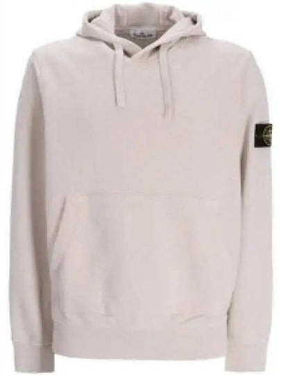 Signature Logo Patch Hoodie Beige - STONE ISLAND - BALAAN 2