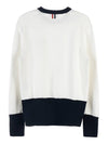 RWB Striped Cotton Knit Top White - THOM BROWNE - BALAAN 3