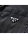 Triangle Logo Re-Nylon Long Sleeve Shirt Black - PRADA - BALAAN 6