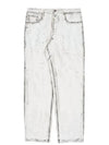 P22W040 white splice work pants - PLEASURES - BALAAN 1