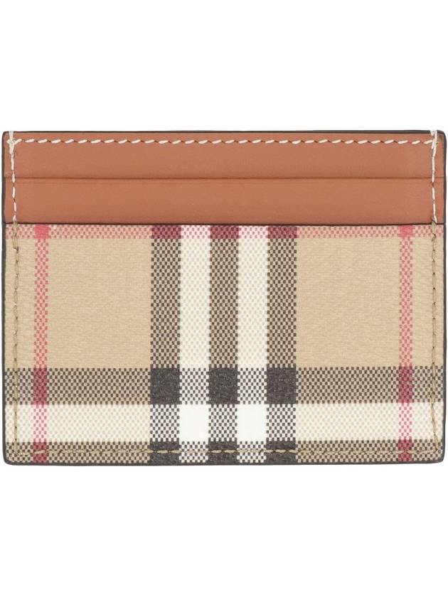 Check Card Wallet Beige - BURBERRY - BALAAN 4