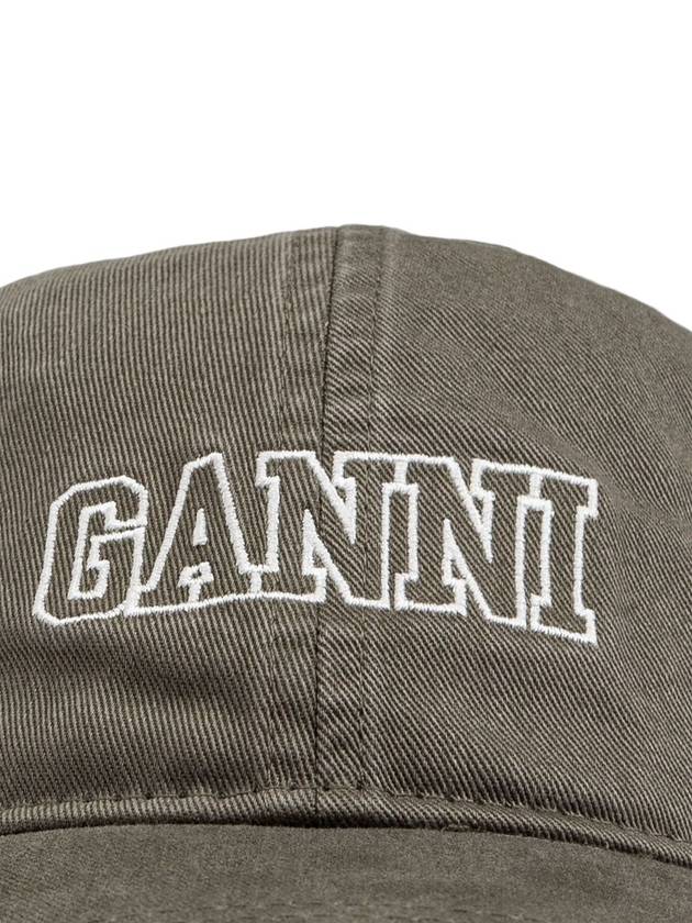 Logo Ball Cap Grey - GANNI - BALAAN 3