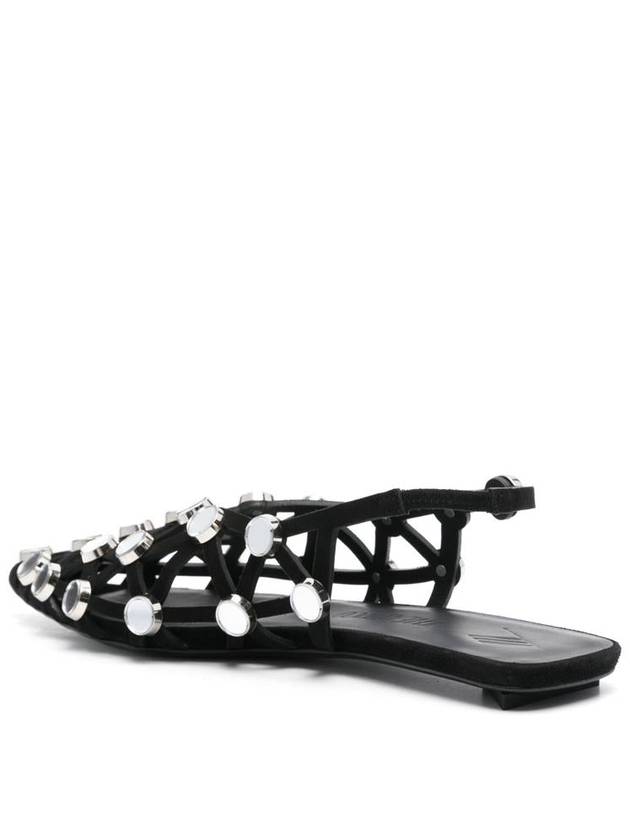 The Attico Grid Slingback Sandals - THE ATTICO - BALAAN 3