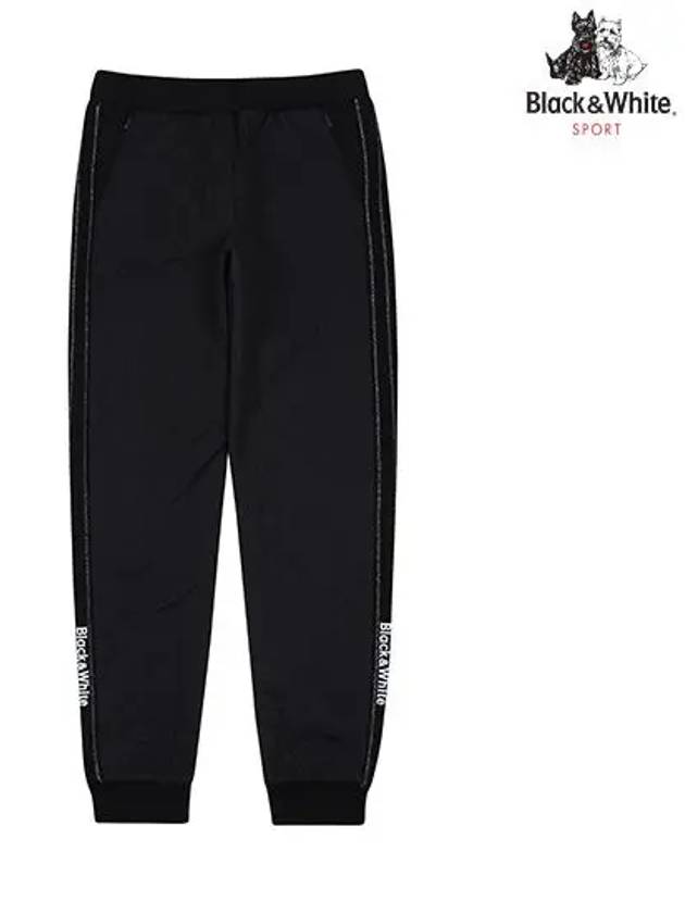 Women s SET UP Front Padded Jogger Pants 5074LXWP BLACK - BLACK&WHITE - BALAAN 1