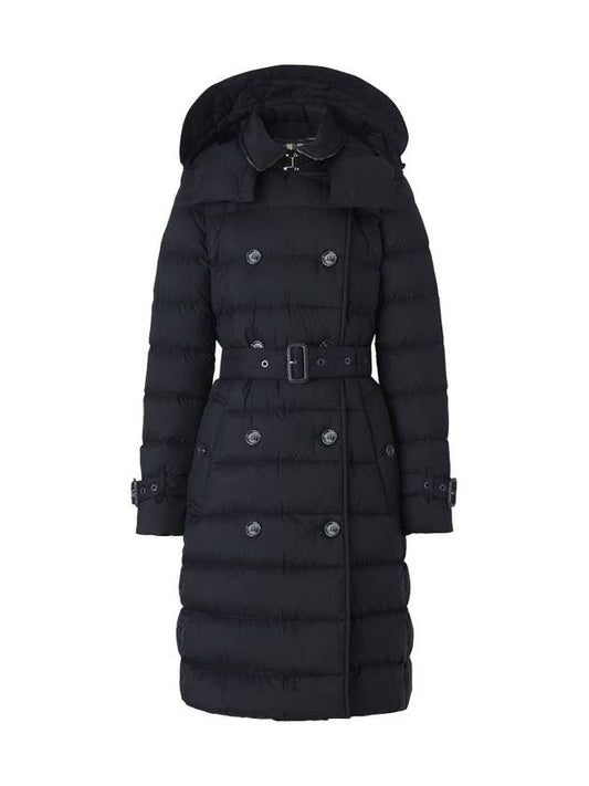 Detachable Hooded Down Padding Navy - BURBERRY - BALAAN 1