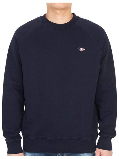 Tricolor Fox Patch Sweatshirt Dark Navy - MAISON KITSUNE - BALAAN 2