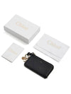 Alphabet Half Zipper Leather Card Wallet  Black - CHLOE - BALAAN 5