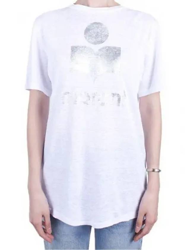 Zwell Logo Print Short Sleeve T-Shirt White - ISABEL MARANT - BALAAN 2