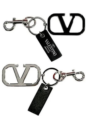 V logo signature keyring key holder 2 30963986 271514 1100509 - VALENTINO - BALAAN 1