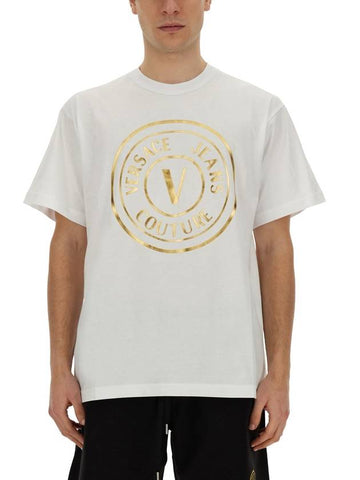 T-SHIRT WITH LOGO - VERSACE - BALAAN 1