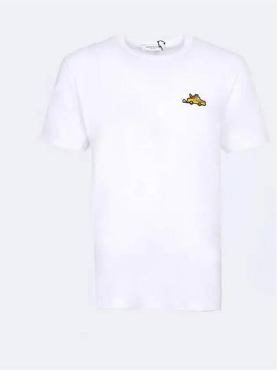 Taxi Patch Classic Short Sleeve T-Shirt White - MAISON KITSUNE - BALAAN 2