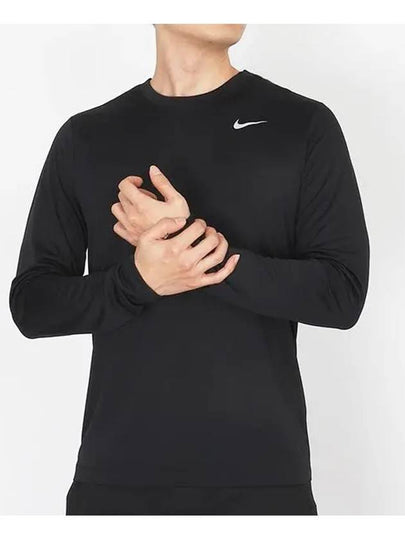 Men's Dry Fit Legend Long Sleeve T-Shirt Black - NIKE - BALAAN 2